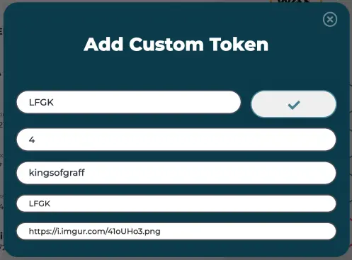 LFGK Add Custom Token