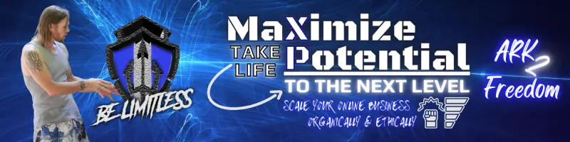 Be Limitless with The ARK & Maximize potential to take life to the next level. Cale your online business ethically and organically. Ark to freedom