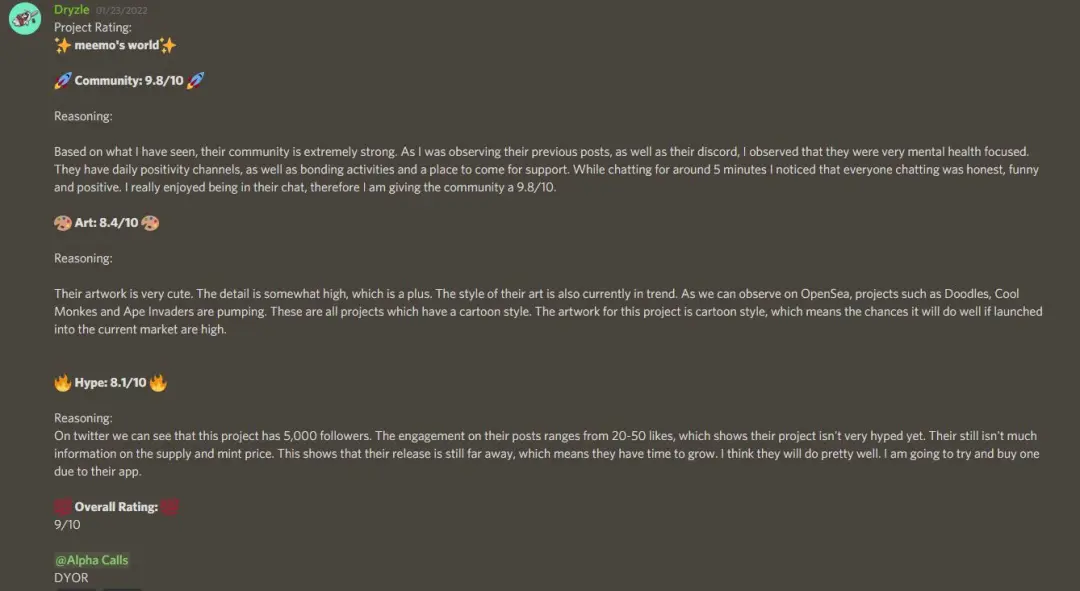 Dryzle Analysis