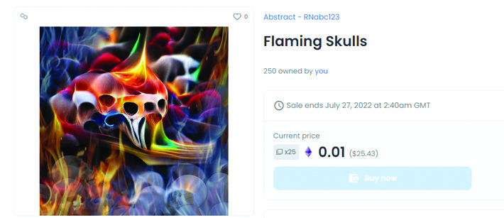 Flaming Skulls