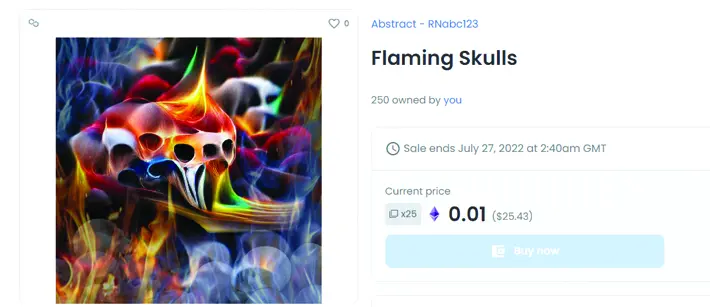 Flaming Skulls