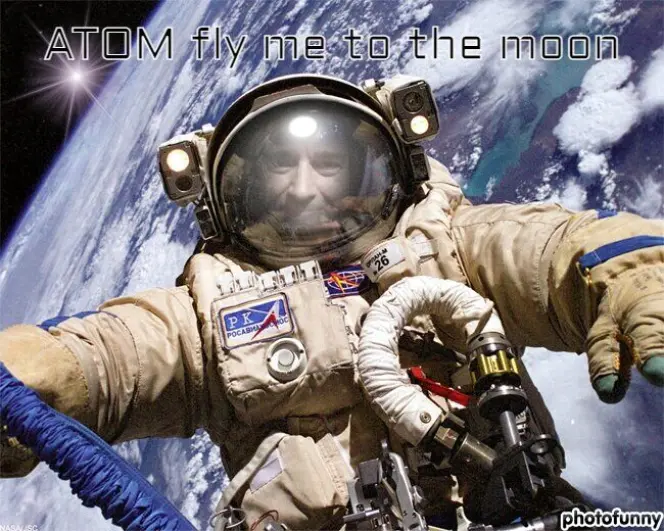 ATOM fly me to the moon