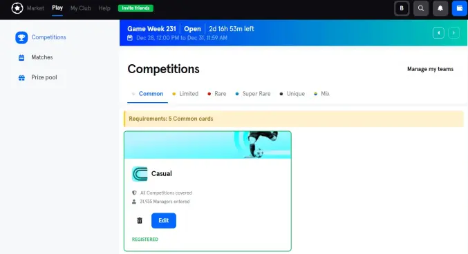 sorare tournaments