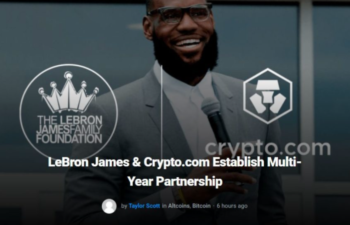 lebron james and crypto.com partnership