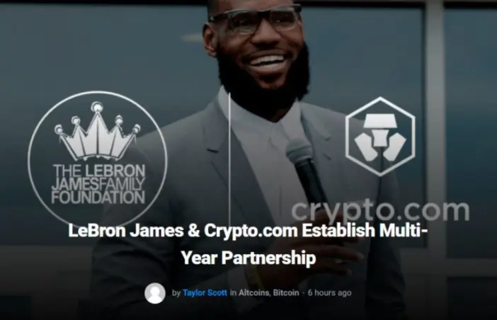 lebron james and crypto.com partnership