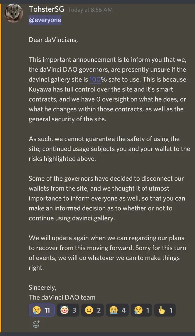 Announcement