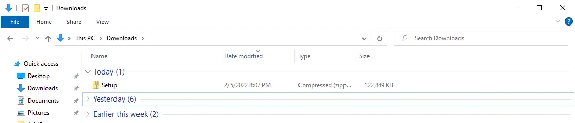 Program Setup