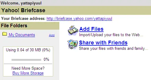 Recordando a Yahoo maletín