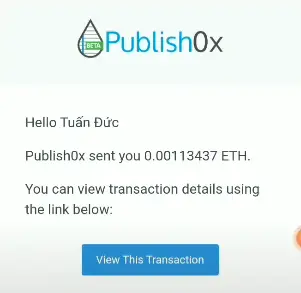 xuất bản bằng chứng thanh toán0x