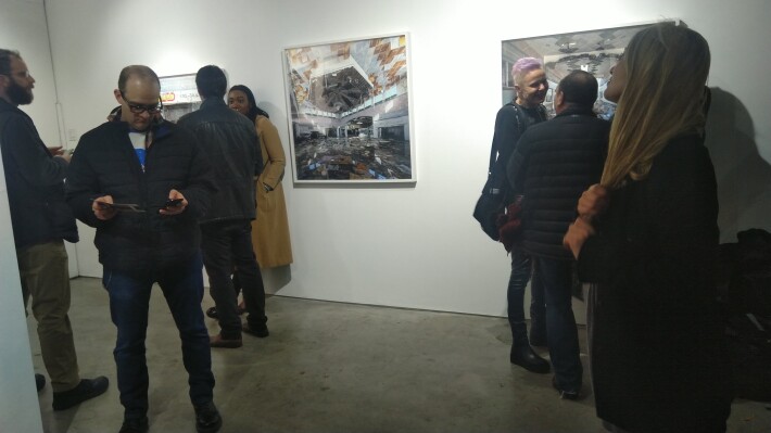 Opening night of exhibition in NY
