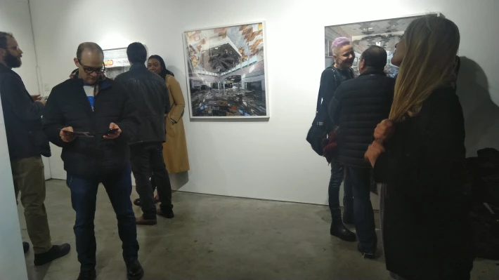 Opening night of exhibition in NY