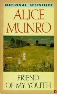 friend of my youth alice munro book cover
