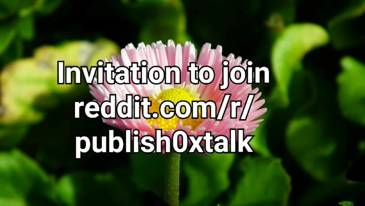 Invitation to join reddit.com/r/publish0xtalk