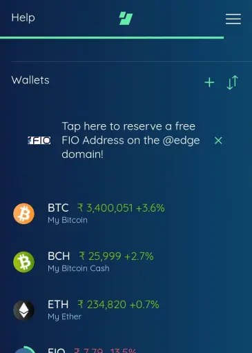 EDGE wallet
