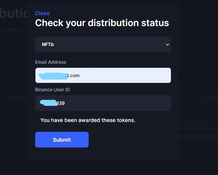 CoinmarketCap final token distribution status