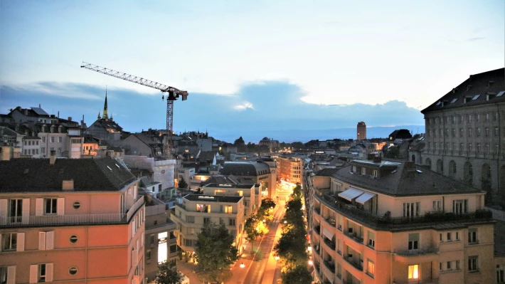 Getting Dark in Lausanne