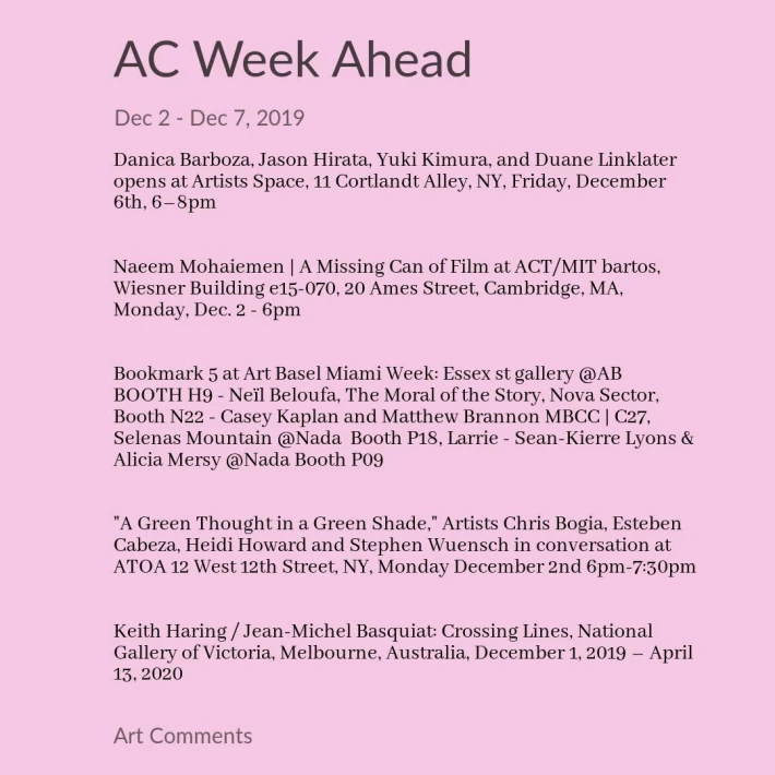 The Week Ahead