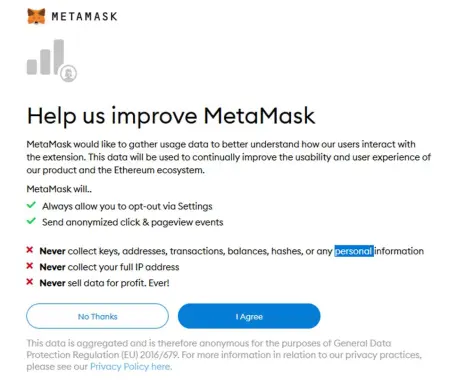 Privacy Metamask