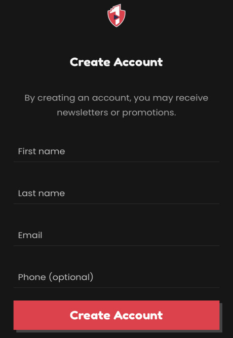 create account