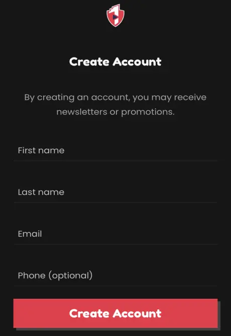 create account