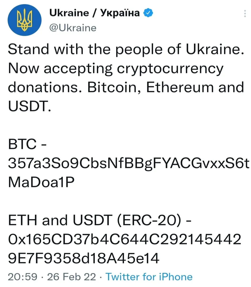 Tweet screen shot.