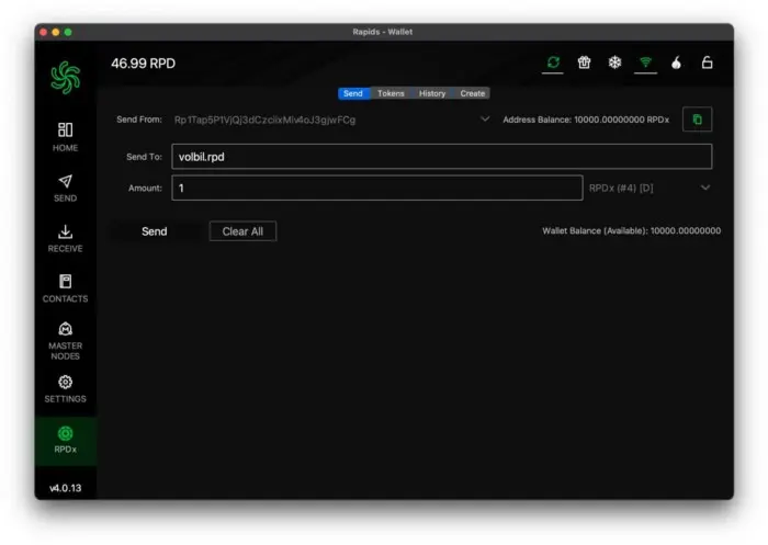 Volbil (blockchain developer) Testing the name.rpd extension