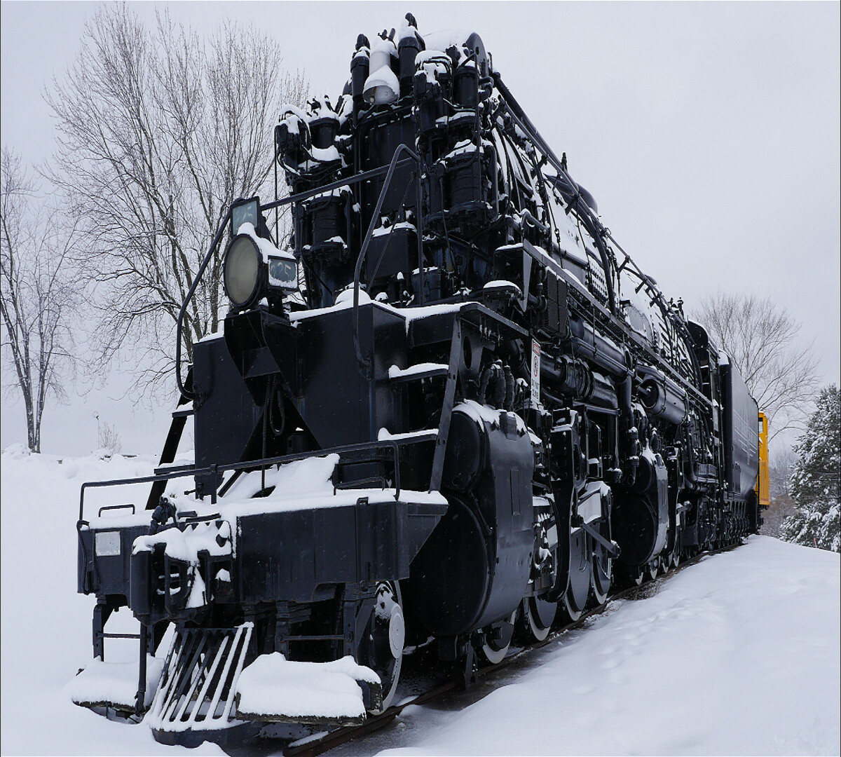 Duluth Missabe And Iron Range Steam Train In The Snow!