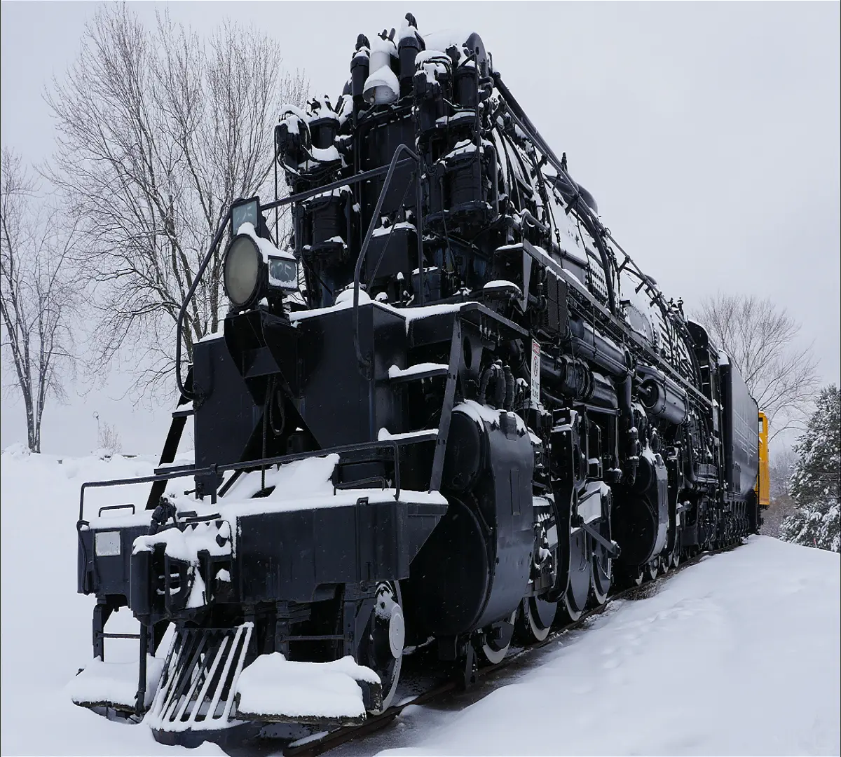 Duluth Missabe And Iron Range Steam Train In The Snow!
