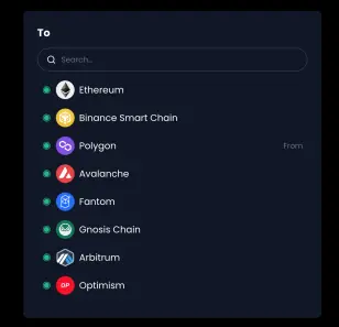 Chains available on Symbiosis Swap