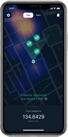 Nodle Cash App Map