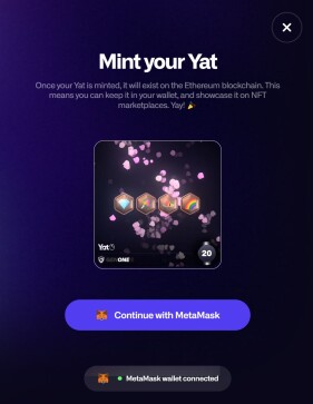 mint Yat NFT