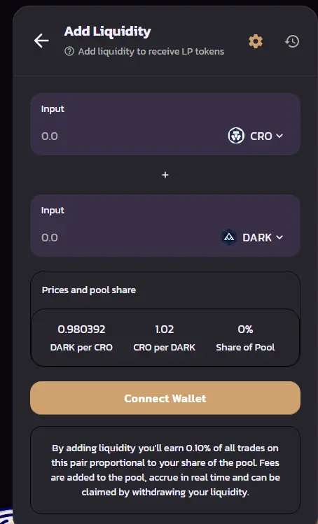 Add liquidity
