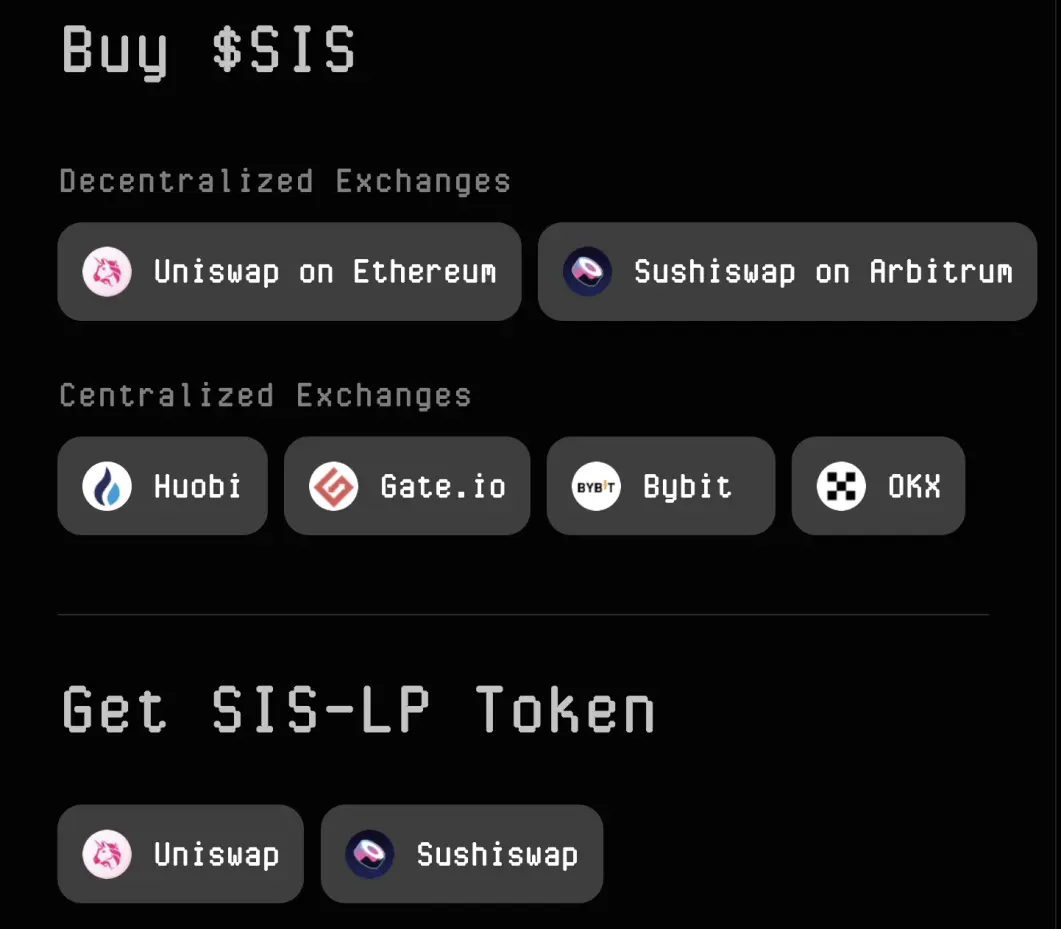 SIS token