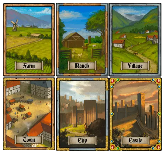 6 lands available in Castles