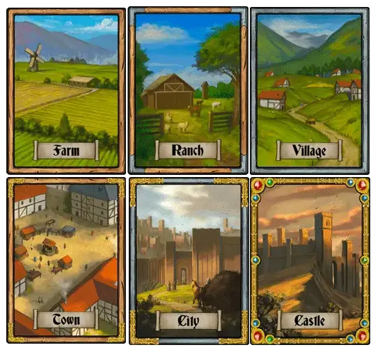 6 lands available in Castles