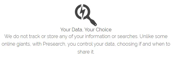 Presearch your data your choice