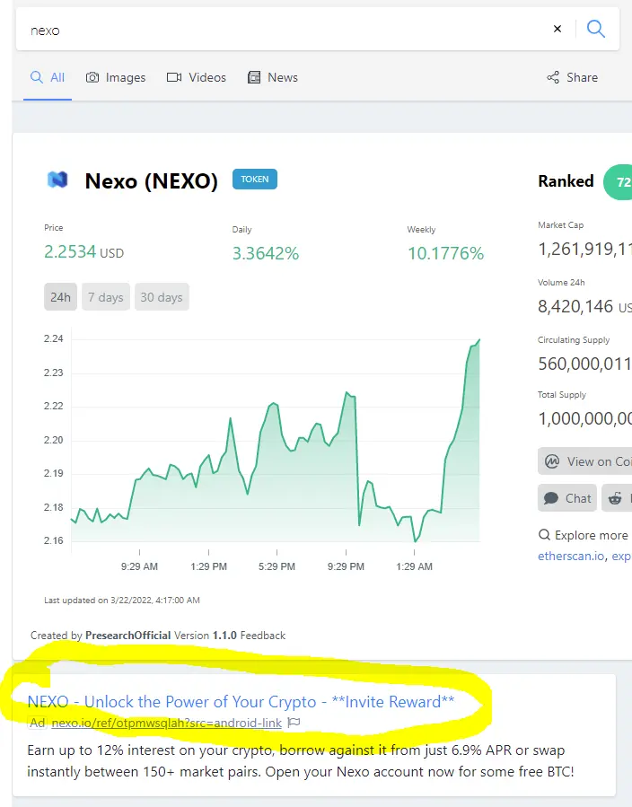 Nexo affiliate