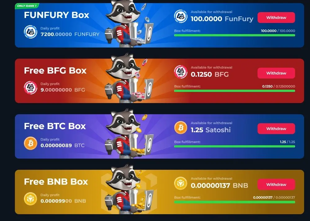Get Free Cryptos Every 20 Min. $BFG $BTC $BNB