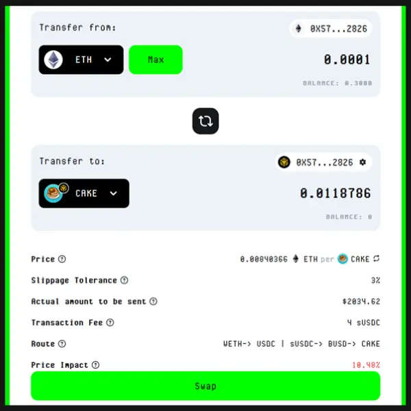 Swap coins
