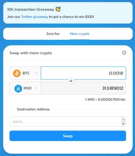 Nanswap swap module