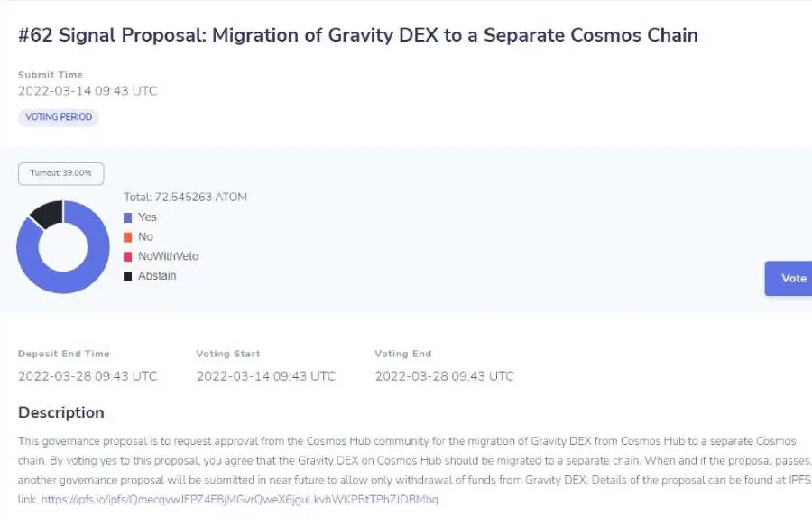 cosmos, blockchain, pos, gravity dex