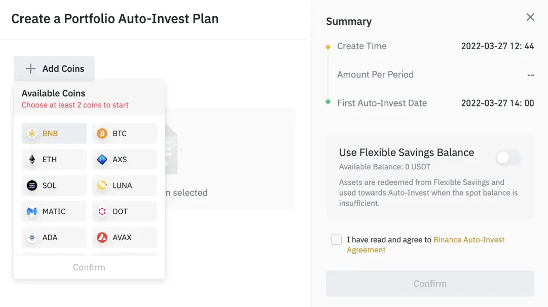 Portfolio Plan Auto-Invest