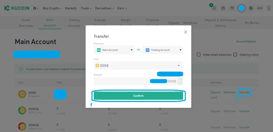 5. Transfer to Trading Account