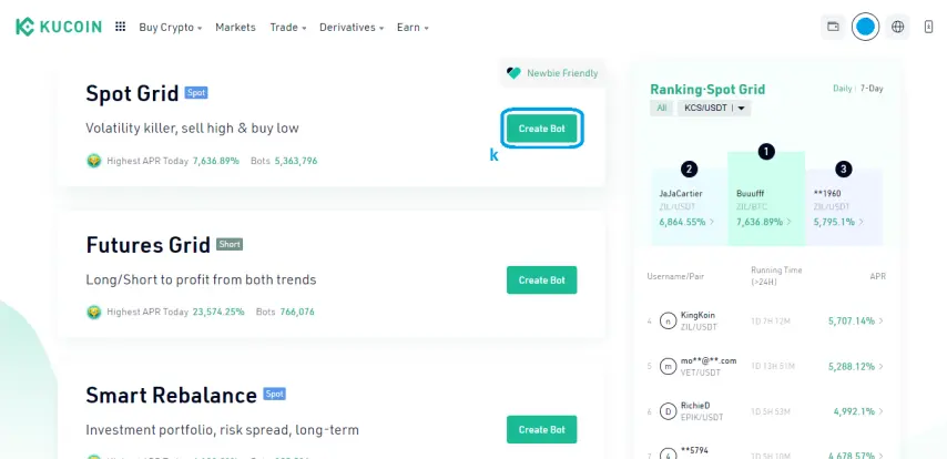 8. Spot Grid Trading Bot