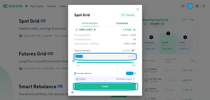 10. Input Amount to be invested
