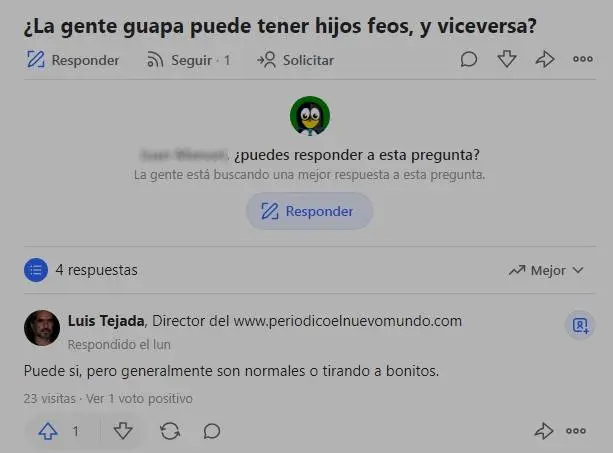 Pregunta absurda de Quora