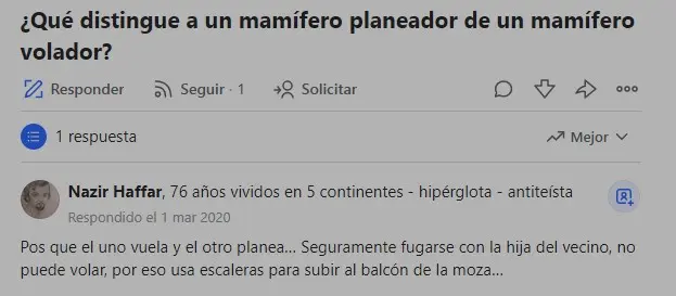 Pregunta absurda de Quora