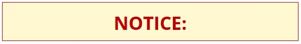 NOTICE: