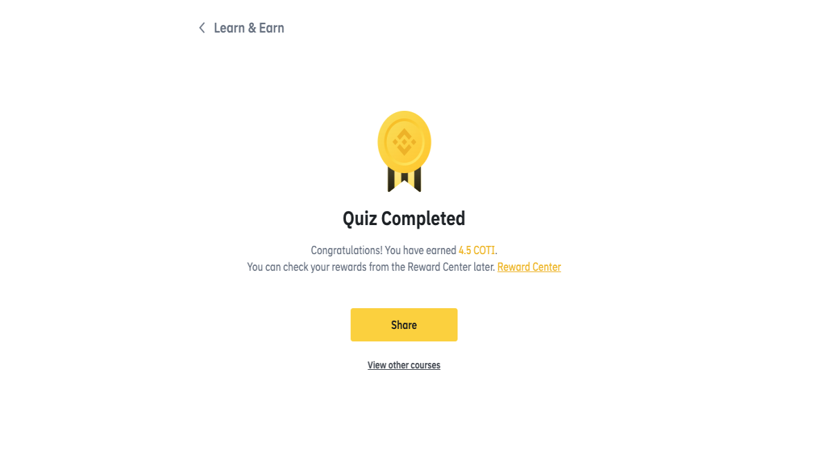 Quiz completed