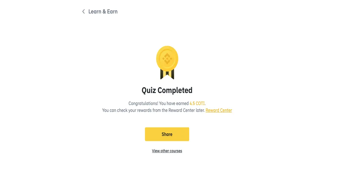 Quiz completed